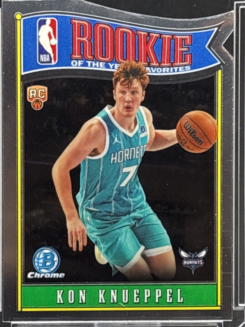 Topps Bowman Chrome Kon Knueppel Rookie Basketball Card - Hornets